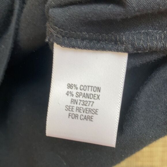 Tell Gear black cotton tee shirt with contrast white trim and metallic print - Picture 4 of 5